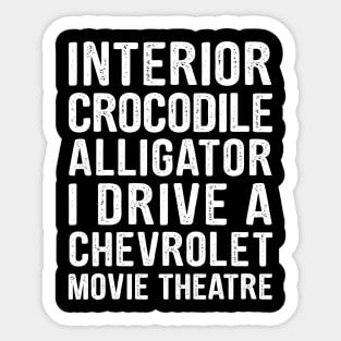 MEME INTERIOR CROCODILE ALLIGATOR FUNNY Sticker